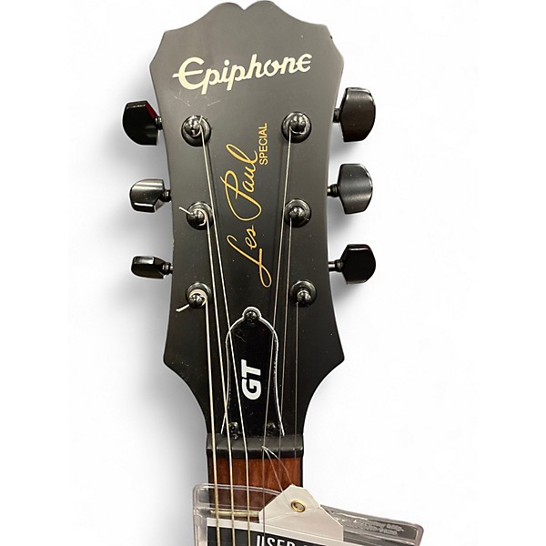 Used Epiphone les paul special gt SATIN BLACK Solid Body Electric Guitar