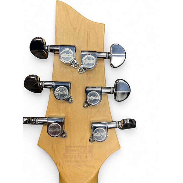 Used Schecter Guitar Research C-6 PLUS Amber Solid Body Electric Guitar