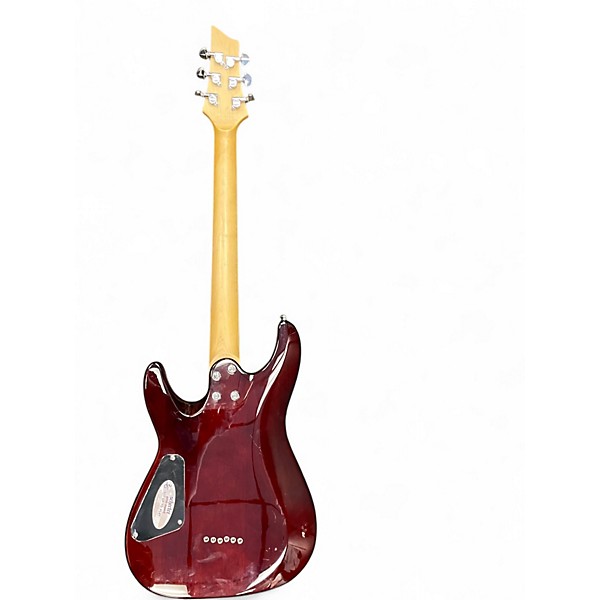 Used Schecter Guitar Research C-6 PLUS Amber Solid Body Electric Guitar