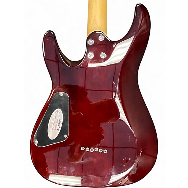 Used Schecter Guitar Research C-6 PLUS Amber Solid Body Electric Guitar