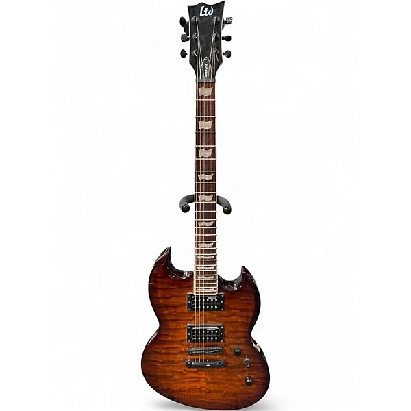 Used ESP LTD Viper 256 Trans Brown Solid Body Electric Guitar