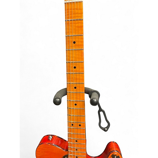 Used Firefly MADCAT FFTL Trans Amber Solid Body Electric Guitar