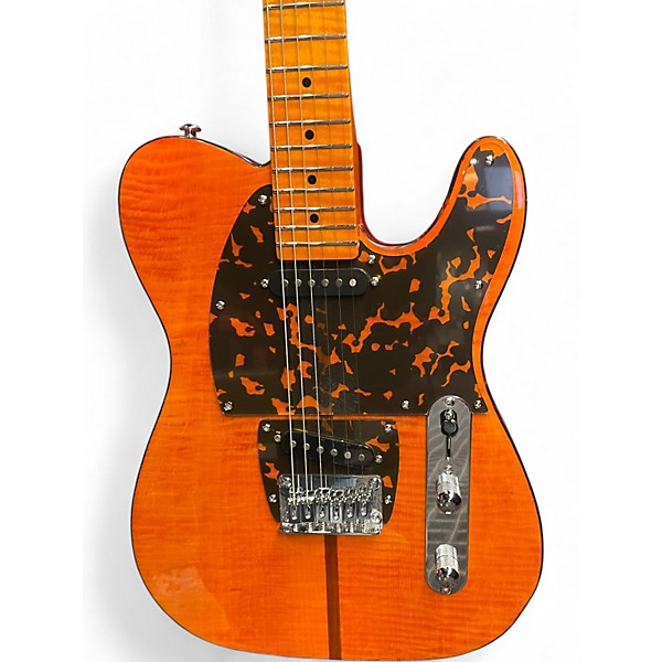 Used Firefly MADCAT FFTL Trans Amber Solid Body Electric Guitar