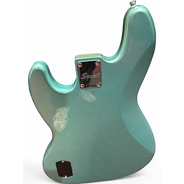 Used Squier AFFINITY SERIES ACTIVE JAZZ BASS Mystic Seafoam Electric Bass Guitar