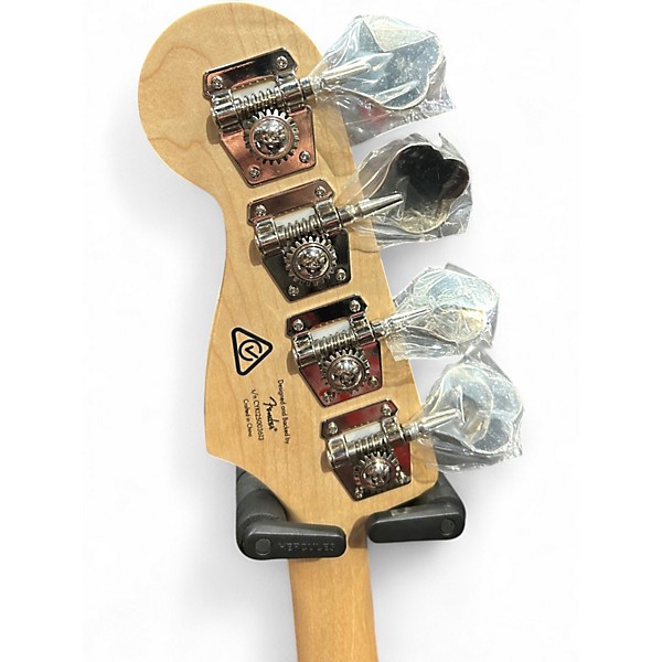 Used Squier AFFINITY SERIES ACTIVE JAZZ BASS Mystic Seafoam Electric Bass Guitar