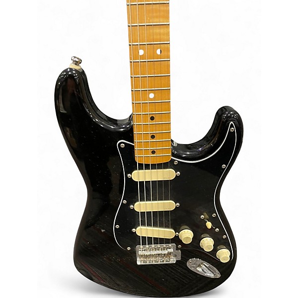 Used Fender Standard Stratocaster BLACK Solid Body Electric Guitar