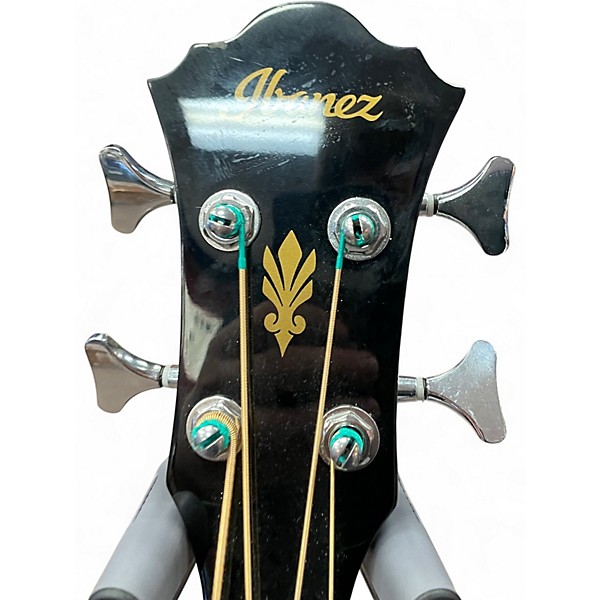 Used Ibanez AEB5E Black Acoustic Bass Guitar