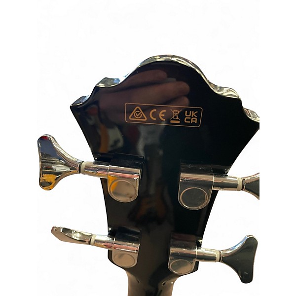 Used Ibanez AEB5E Black Acoustic Bass Guitar