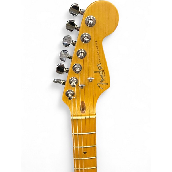 Used 1997 Fender Standard Stratocaster Inca Silver Solid Body Electric Guitar