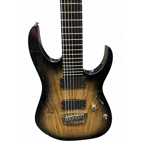 Used Ibanez rgix27fesm Brown Solid Body Electric Guitar