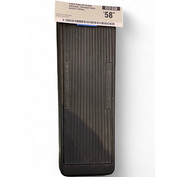 Used Dunlop GCB95 Original Crybaby Wah Effect Pedal