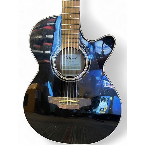 Used Takamine GF30CE Black Acoustic Guitar