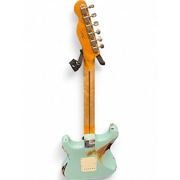 Used Fender Limited Relic Mich Maker Surf Green Relic Solid Body Electric Guitar