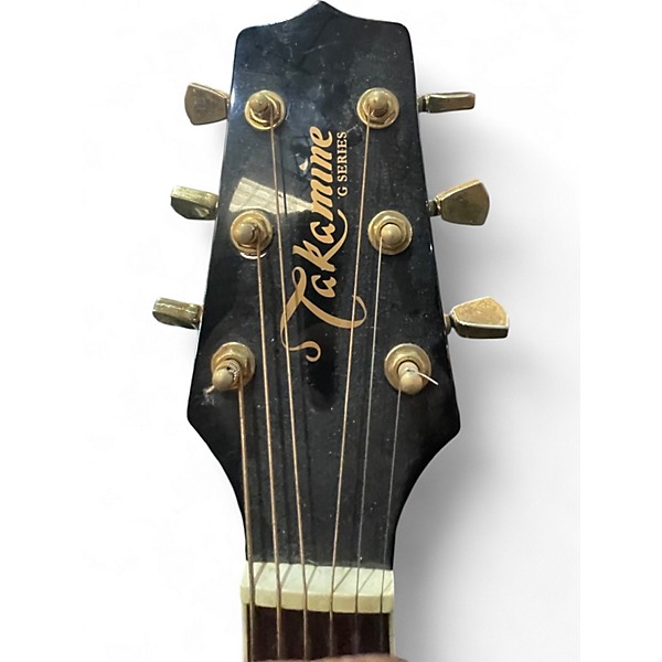 Used Takamine EG341C Black Acoustic Electric Guitar