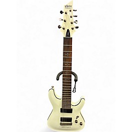 Used Schecter Guitar Research Demon 7 String Alpine White Solid Body Electric Guitar