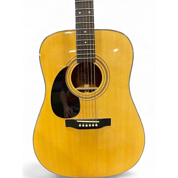 Used Mitchell MD100 Left Handed Natural Acoustic Guitar