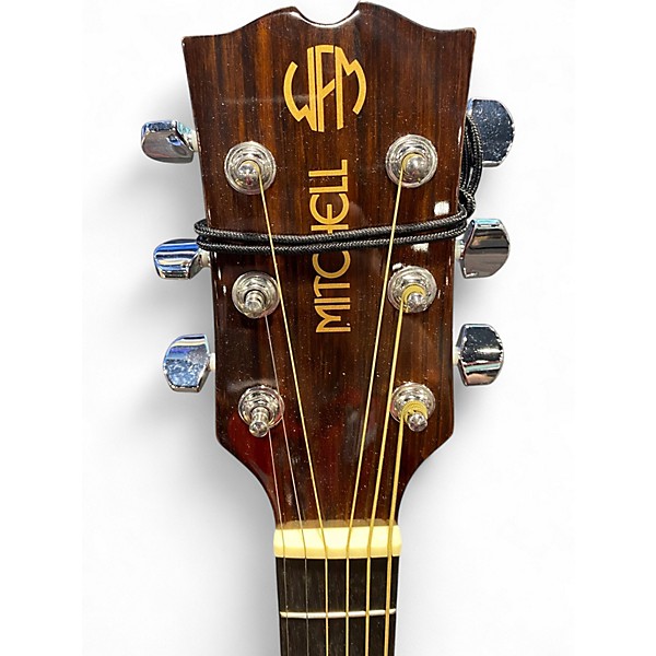 Used Mitchell MD100 Left Handed Natural Acoustic Guitar