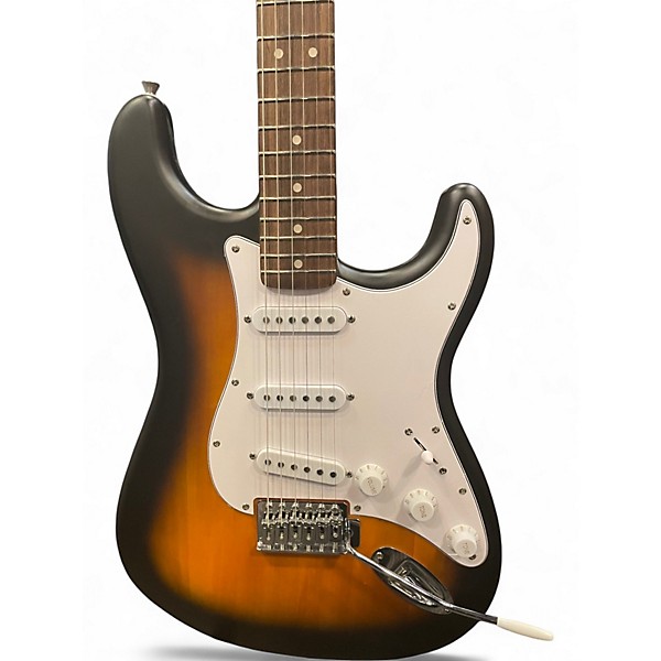 Used Squier Standard Stratocaster 2 Color Sunburst Solid Body Electric Guitar