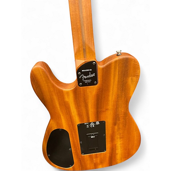 Used Fender Acoustasonic Player Telecaster Yellow Acoustic Electric Guitar