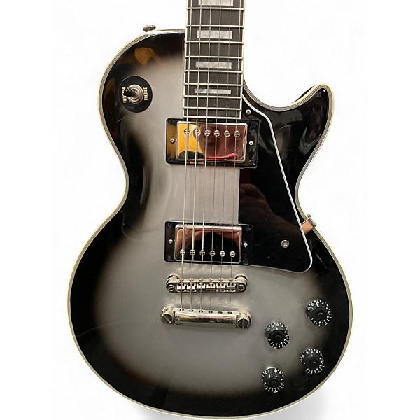 Used Epiphone Les Paul Custom Silverburst Solid Body Electric Guitar