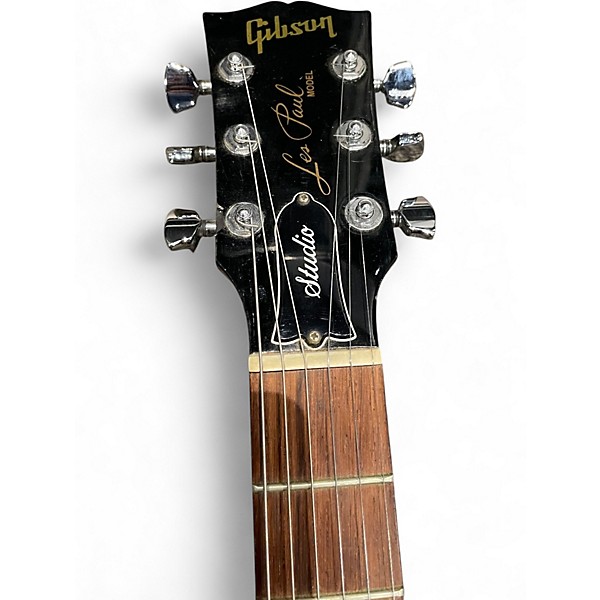 Used Gibson Les Paul Studio Black Solid Body Electric Guitar