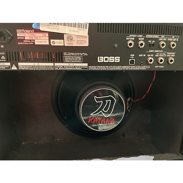 Used BOSS Katana 100 100W 1X12 Guitar Combo Amp