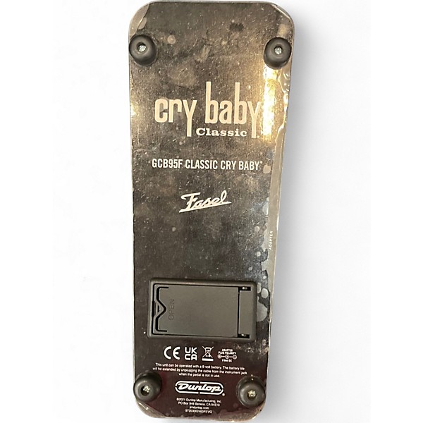Used Dunlop GCB95F Crybaby Classic Wah With Fasel Inductor Effect Pedal