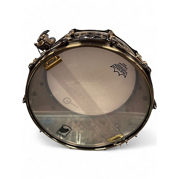 Used Mapex 14X6.5 Sledgehammer Black Panther Snare brass Drum