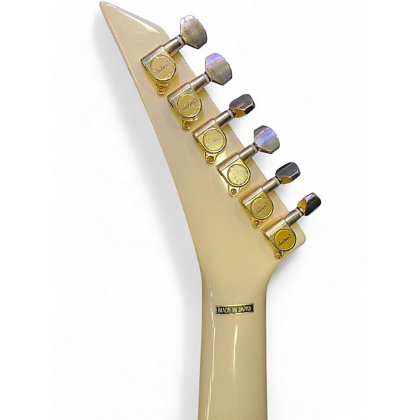 Used 2006 Jackson MIJ Pro Series RR5 Rhoads Ivory with Black Pinstripes Solid Body Electric Guitar