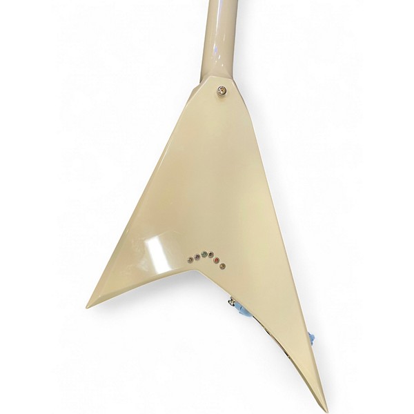 Used 2006 Jackson MIJ Pro Series RR5 Rhoads Ivory with Black Pinstripes Solid Body Electric Guitar