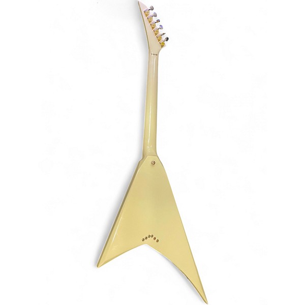 Used 2006 Jackson MIJ Pro Series RR5 Rhoads Ivory with Black Pinstripes Solid Body Electric Guitar