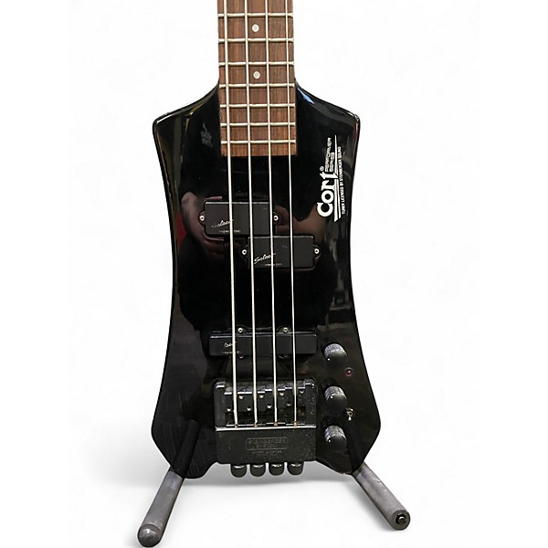 Used Cort Performer Headless Black Electric Bass Guitar