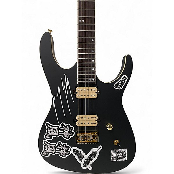 Used Leo Jaymz MONSOON Flat Black Solid Body Electric Guitar