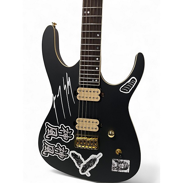 Used Leo Jaymz MONSOON Flat Black Solid Body Electric Guitar