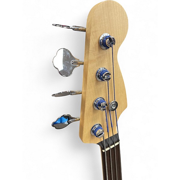 Used Fender CUSTOM FRETLESS JAZZMASTER Lake Placid Blue Electric Bass Guitar