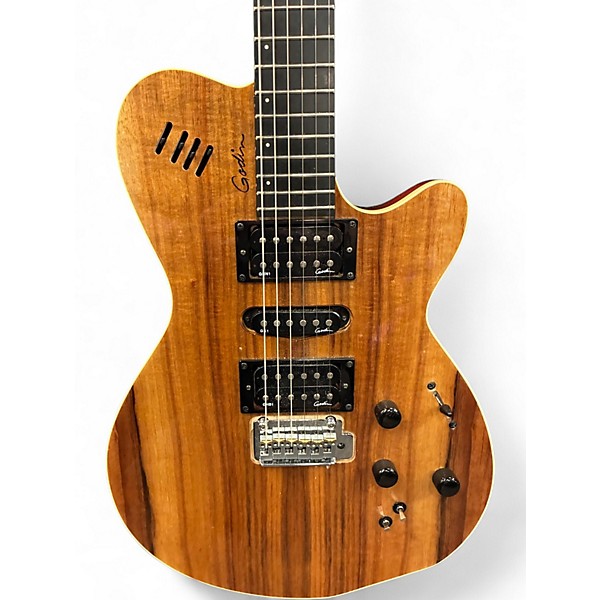 Used 2018 Godin XTSA Gloss Natural Koa Solid Body Electric Guitar
