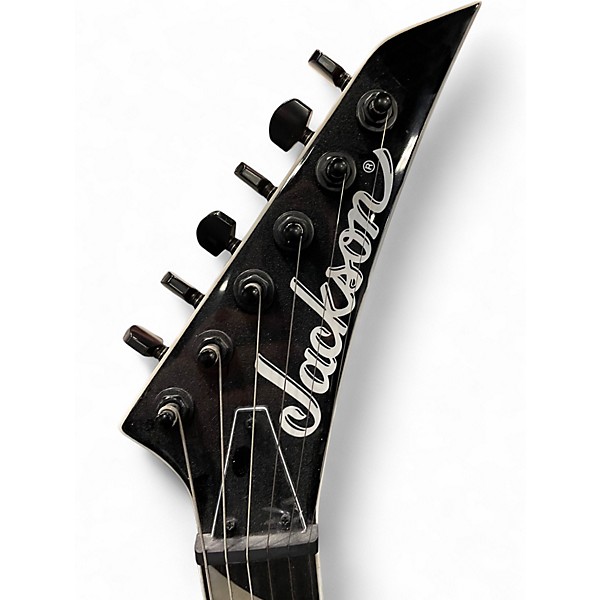 Used Jackson JS22 Dinky silver quilted Solid Body Electric Guitar