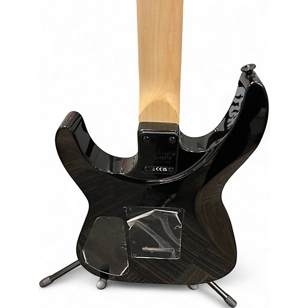 Used Jackson JS22 Dinky silver quilted Solid Body Electric Guitar