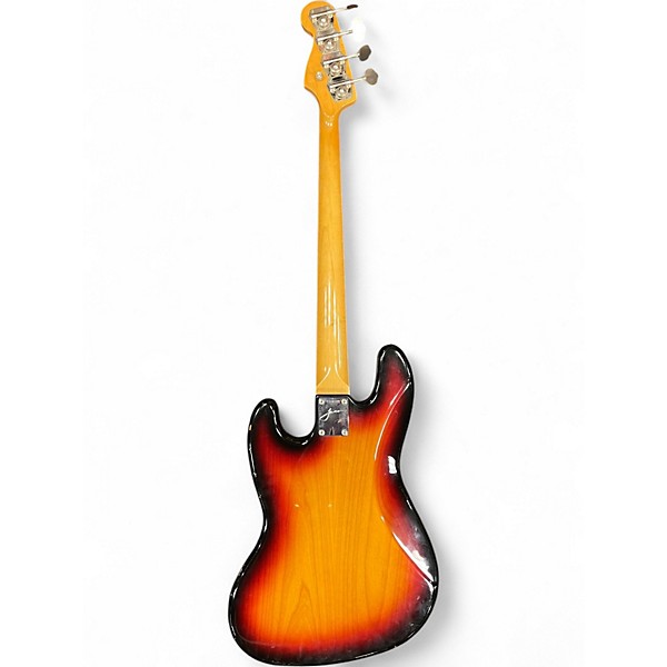 Used 2002 Fender Jaco Pastorius Signature Relic Jazz Bass Fretless 3 Tone Sunburst Electric Bass Guitar
