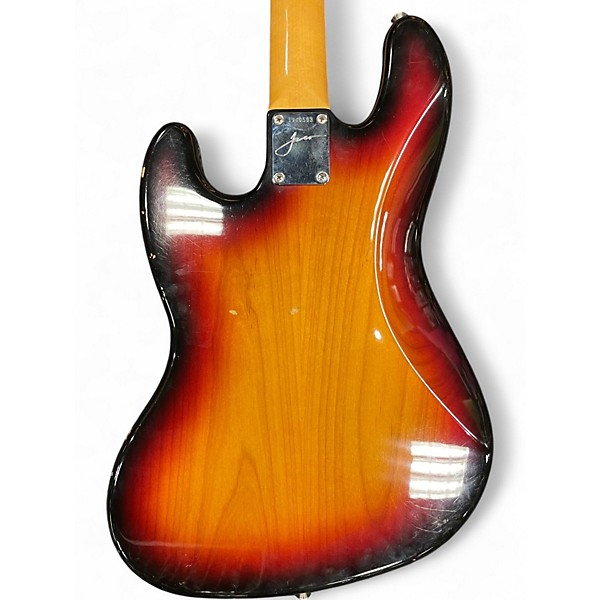 Used 2002 Fender Jaco Pastorius Signature Relic Jazz Bass Fretless 3 Tone Sunburst Electric Bass Guitar