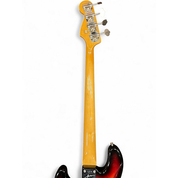 Used 2002 Fender Jaco Pastorius Signature Relic Jazz Bass Fretless 3 Tone Sunburst Electric Bass Guitar