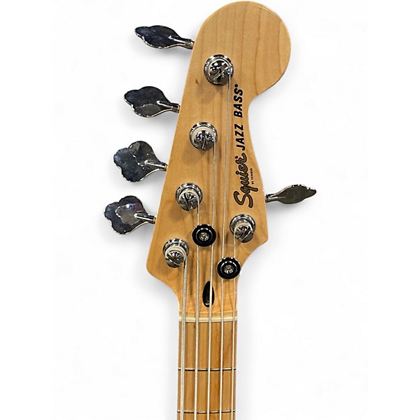 Used Squier Affinity Jazz Bass V 5 String Alpine White Electric Bass Guitar