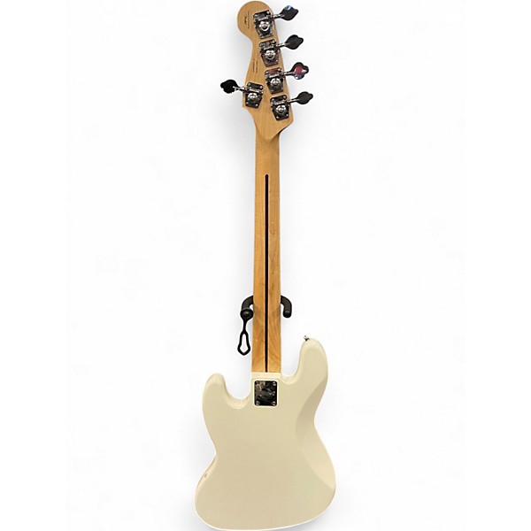 Used Squier Affinity Jazz Bass V 5 String Alpine White Electric Bass Guitar