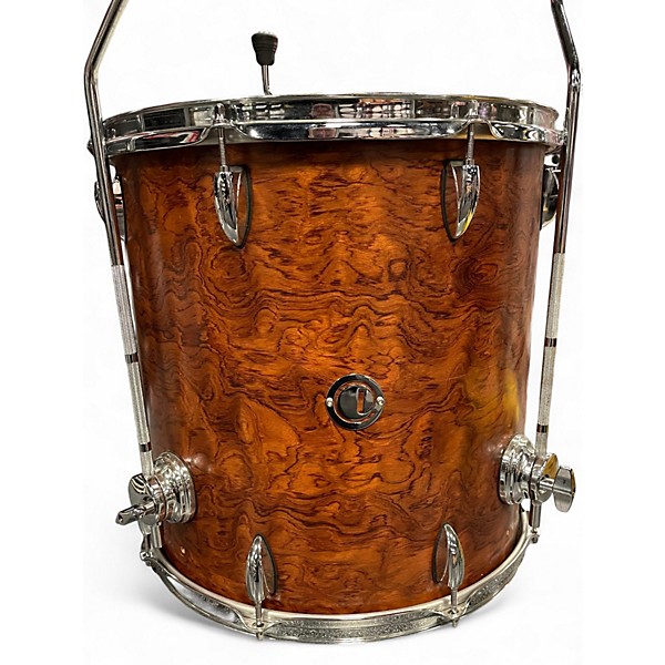 Used 2016 Infinity Drumworks 6 Piece CUSTOM MAPLE BURL VENEER Drum Kit
