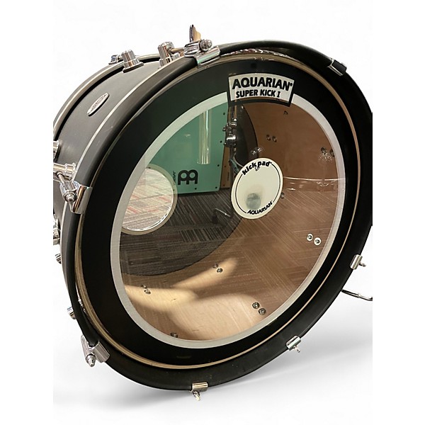 Used DW 3 Piece FREQUENT FLYER Black Drum Kit