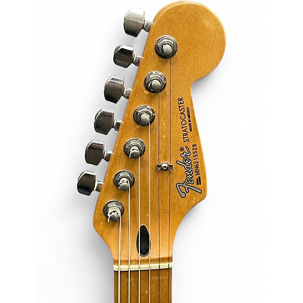 Used 1996 Fender Standard Stratocaster White Solid Body Electric Guitar