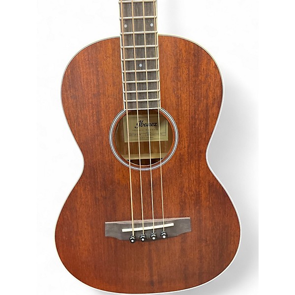 Used Ibanez PNB14E-OPN Natural Acoustic Bass Guitar