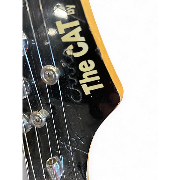 Used Aria THE CAT Black Solid Body Electric Guitar