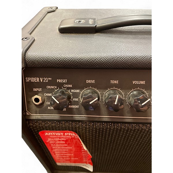 Used Line 6 Spider V 20 MkII 20w 1x8 Guitar Combo Amp