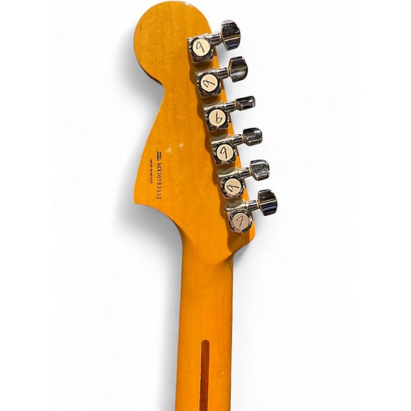 Used 2010 Fender Blacktop Jaguar HHH w/ Bigsby Silver Solid Body Electric Guitar